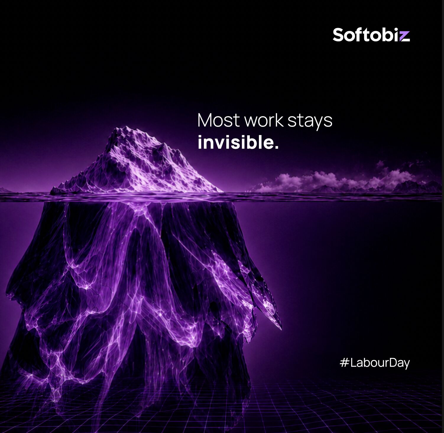 Softobiz — “Most work stays invisible” Labour Day post