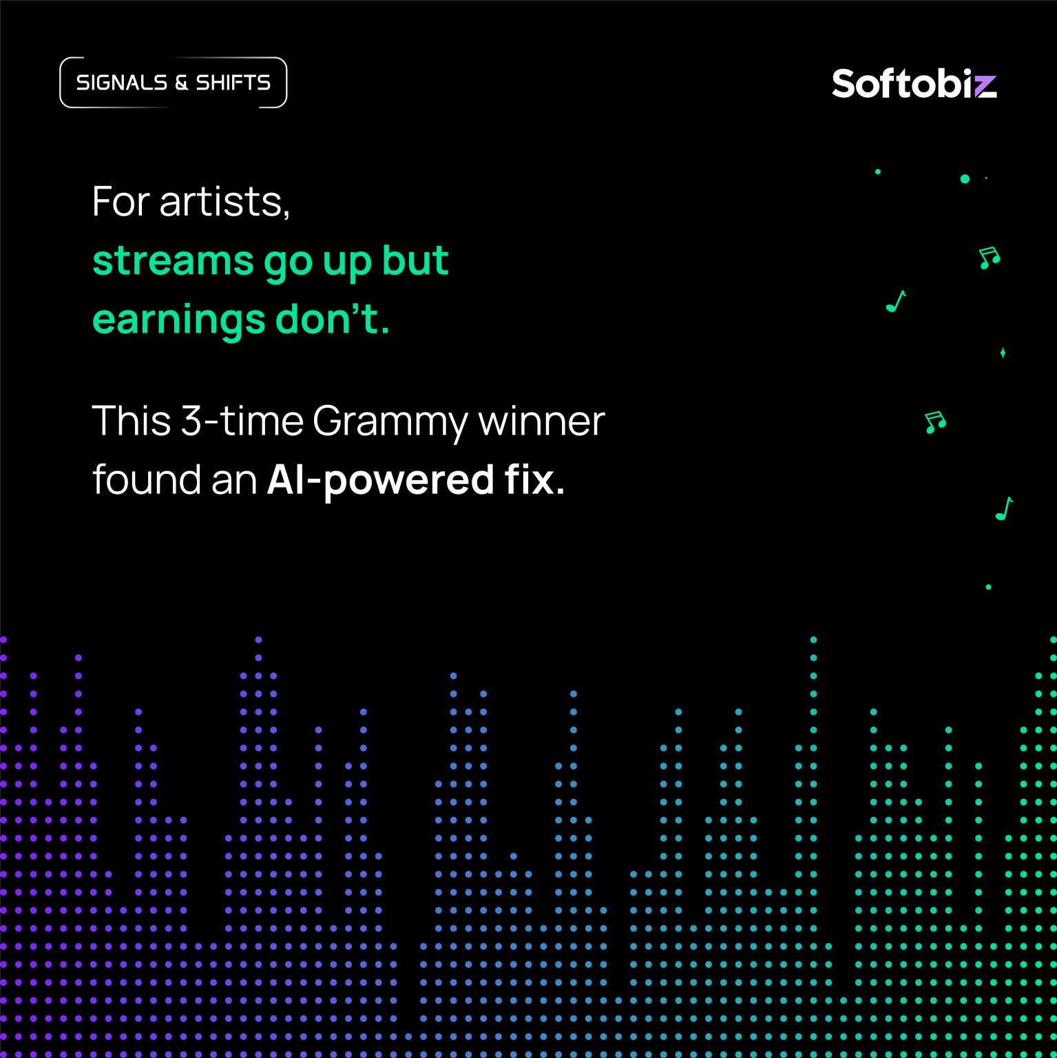 Softobiz — Signals & Shifts, streaming royalties
